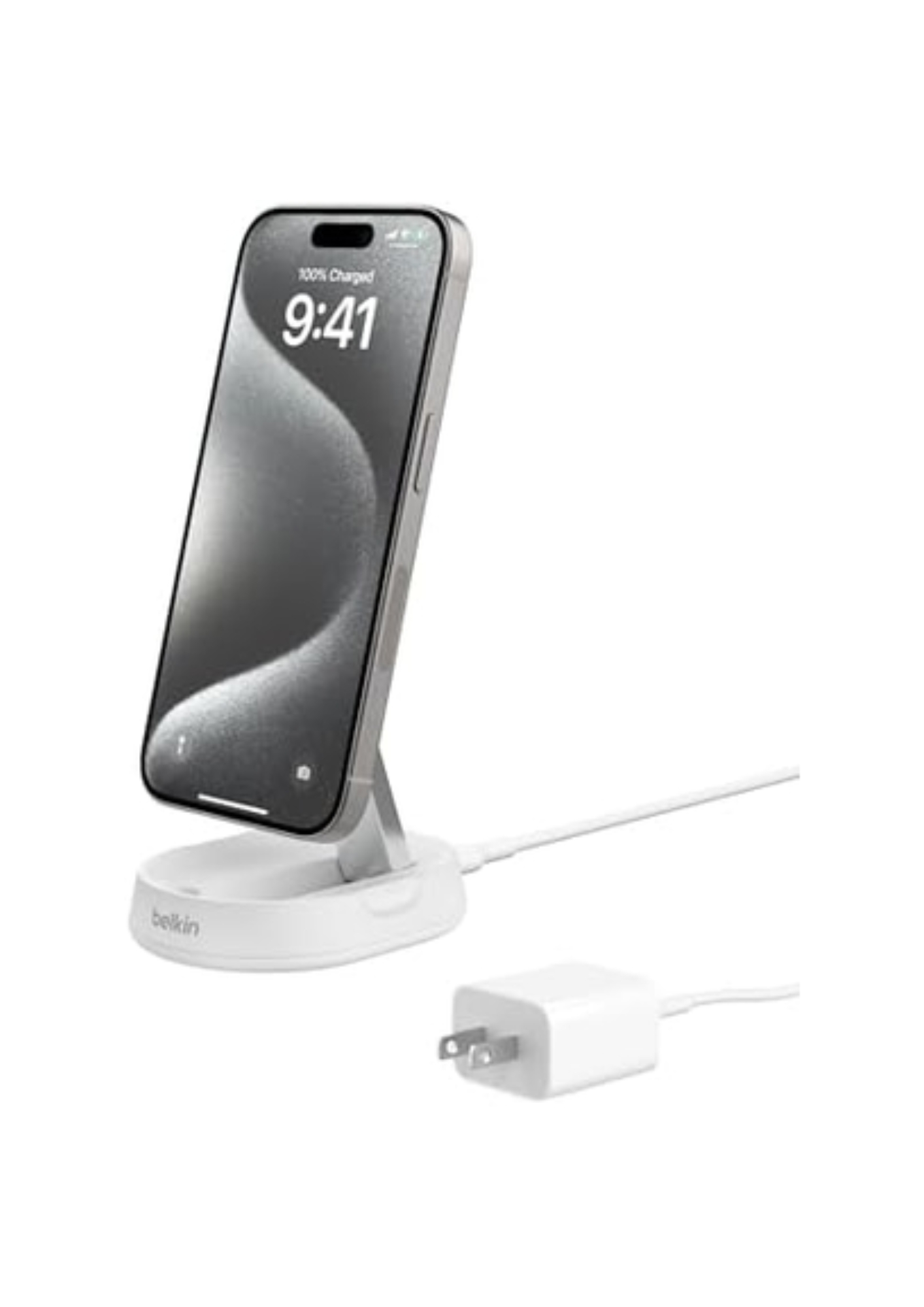 Belkin BoostCharge Pro Convertible Magnetic Wireless Charging Stand with Qi2 15W (WIA008) White